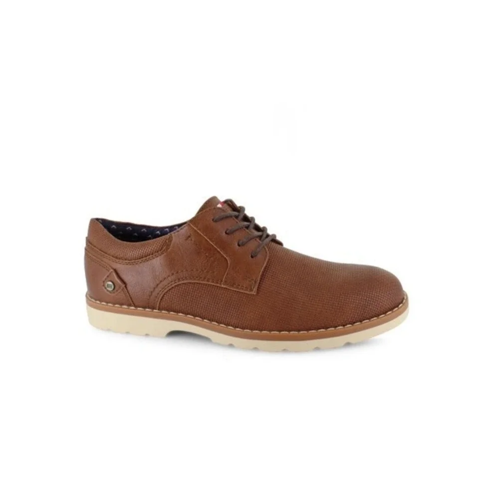 Tommy Hilfiger Nemoza‎ Shoes Tag Flag Embossed Laced Up 12M Cognac New